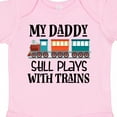 thumbnail image 4 of Inktastic Daddy Still Plays with Trains Boys or Girls Baby Bodysuit, 4 of 5