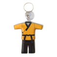 thumbnail image 3 of Llavero de PVC colgante creativo perfecl llavero uniforme de Karate Amarillo, 3 of 8