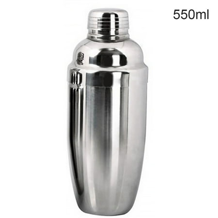 

Booyoo Stainless Steel Cocktail Shaker Drinks Wine Maker Martini Mixer for Bar Home with Strainer 550ml