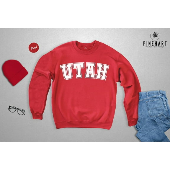 Utah Sweatshirt: Vintage Style Crewneck, College Gift TSHIRT All Size S-5XL