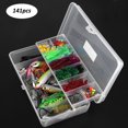 thumbnail image 4 of 141 Uds. Juego de Señuelos de Pesca, cebo blando, Kit de Señuelos de Pesca, colores mezclados artificiales, 4 of 8