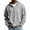 03#Gray, variant on Dwelliawo Mens Hoodies Long Sleeve Waffle Knit Drawstring Solid Color Fashion Sweatshirt Quarter Zip Casual Winter Fall Hoodie Pullover with Hood Sky Blue M