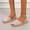 Pink, variant on Snap Sandals Footbed Arch Support wedge sandals for Women Open Toe wedge sandals Chunky High Heel High Arch Arch Support Stability