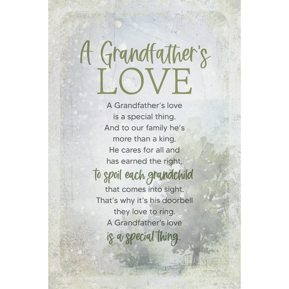 Dexsa A Grandfather's Love Wood Plaque 6x9