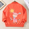 thumbnail image 6 of Hrsba Kids Jacket Printed Zip Front Long Sleeve Casual Outerwear Jacket, 6 of 6