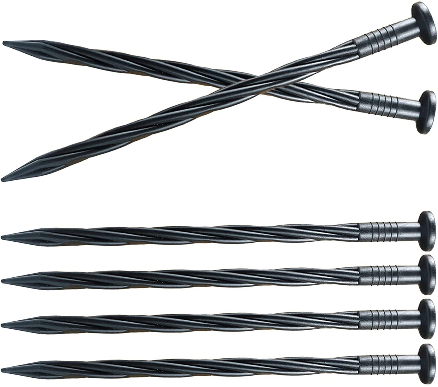 30 Pcs Spiral Landscape Anchoring Spikes, 8 Inch Landscaping Fabric