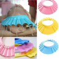thumbnail image 1 of Baby Bath Shampoo Shower Cap Hat Waterproof Wash Hair Shield Visor Protect Eye Ear, 1 of 6
