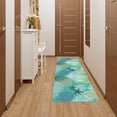 thumbnail image 2 of Nautical Coastal Doormat Ocean Coral Welcome Mat Entrance Floor Mat Starfish Beach Blue Teal Door Mar Indoor Outdoor Entrance Floor Mat Non Slip Rubber Mat 18 x 30 inch, 2 of 6