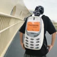 thumbnail image 2 of Bolso de hombro para móvil con diseño original de experto en citas en línea, tipo parodia, de piel sintética, para parejas, mochila de estudiante de gran capacidad, 2 of 5