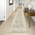 thumbnail image 3 of MJIAexp 2'x8' Boho Floral Kitchen Runner Rug Machine Washable Runner Rug Non-Slip Rubberback Hallway Runner Laundry Rug Throw Carpet for Living Room Bedroom Dining Room Entryway Kitchen Beige, 3 of 11