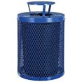 thumbnail image 4 of Thermoplastic Mesh Recycling Receptacle w/Rain Bonnet Lid, 32 Gallon, Blue, 4 of 4