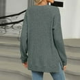 thumbnail image 3 of Plebaso Fall Tops for Women Knit Long Sleeve Tunic Lightweight Casual Pullover Sweater Shirts, 3 of 7