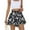 Black, variant on Women's Stretchy Denim Bermuda Shorts Womens Skorts Floral Ruffled Chiffon Flowy Shorts Summer Flared Skirts Loose High Waisted Short S-2XL