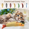 thumbnail image 3 of Uxcell Bite Resistant Catnip Playing, Durable and Interesting, Simulated Fish Cat Teeth Chew Playing Catnip Filled (8 Color, 7 Pcs), Intended for Bedroom / Balcony (3 Types), 3 of 7