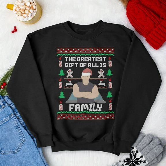 The Greatest Gift Is Family Fast Furious Ugly Vin Christmas Sweatshirt | Diesel 3 Colors