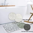 thumbnail image 3 of Dahlia Bathroom Rug Bath Mat Green Gray Boho Floral Art Non Slip Doormat Water Absorbent Large Area Rugs Carpet Thick Plush Door Mats Kitchen Bathtub Shower Floor Mats, 19.5 x 31.5 Inch, 3 of 6