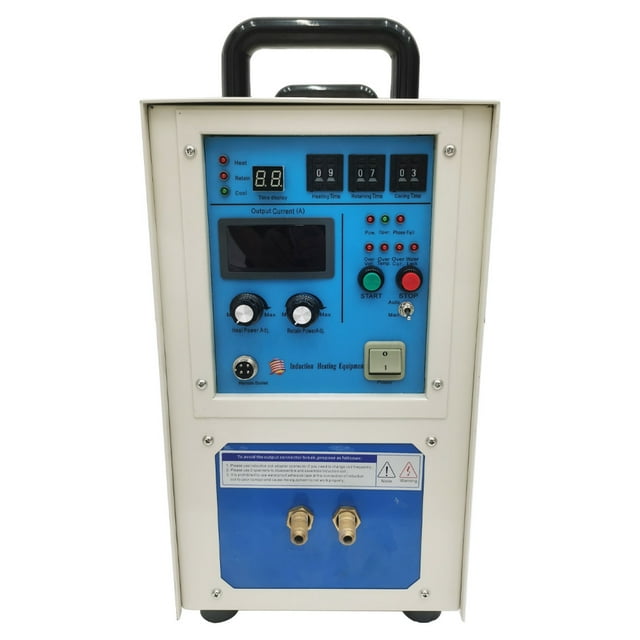 INTBUYING High Frequency Induction Heating Machine Furnace Heating Machine for Melt Welding Heating and Annealing 220V 15KW