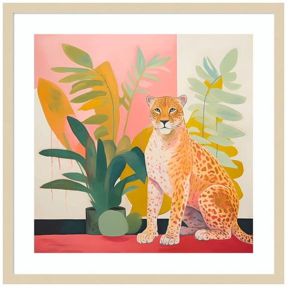 Amanti Art Pet Cheetah I Wood Framed Wall Art Print
