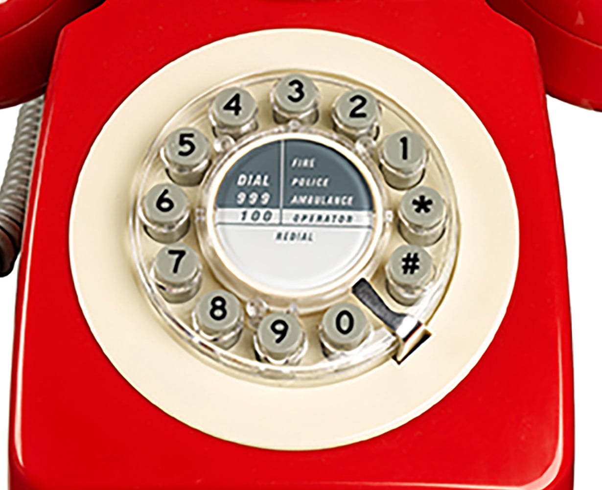 Retro 746 Series Rotary Corded Landline Phone