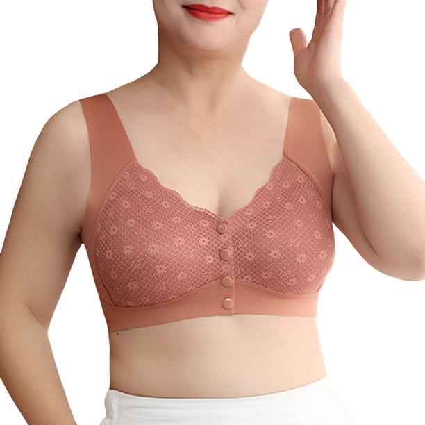 Sujetador sin costuras de verano para mujeres de mediana edad: estilo camiseta sin mangas, sin aros de acero, comodidad extra