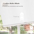 thumbnail image 4 of LUCKUP Cordless Blackout Roller Shades Window Blinds for Home Kitchen Bathroom Bedrooms 26" W x 72" H(Stripped White), 4 of 7
