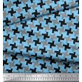 thumbnail image 2 of Soimoi Poly Georgette Fabric Abstract Geometric Printed Fabric 1 Yard 52 Inch Wide, 2 of 3