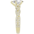 thumbnail image 6 of Unique Moments 1.50 ct Lab Grown Pear Diamond Infinity Solitaire Engagement Ring 14K Yellow Gold, 6 of 6
