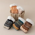 thumbnail image 7 of qolati Women Fuzzy Socks Non Slip Winter Warm Puffy Slipper Socks Soft Thick Fleece Lined Home Floor Comfy Socks, 7 of 7