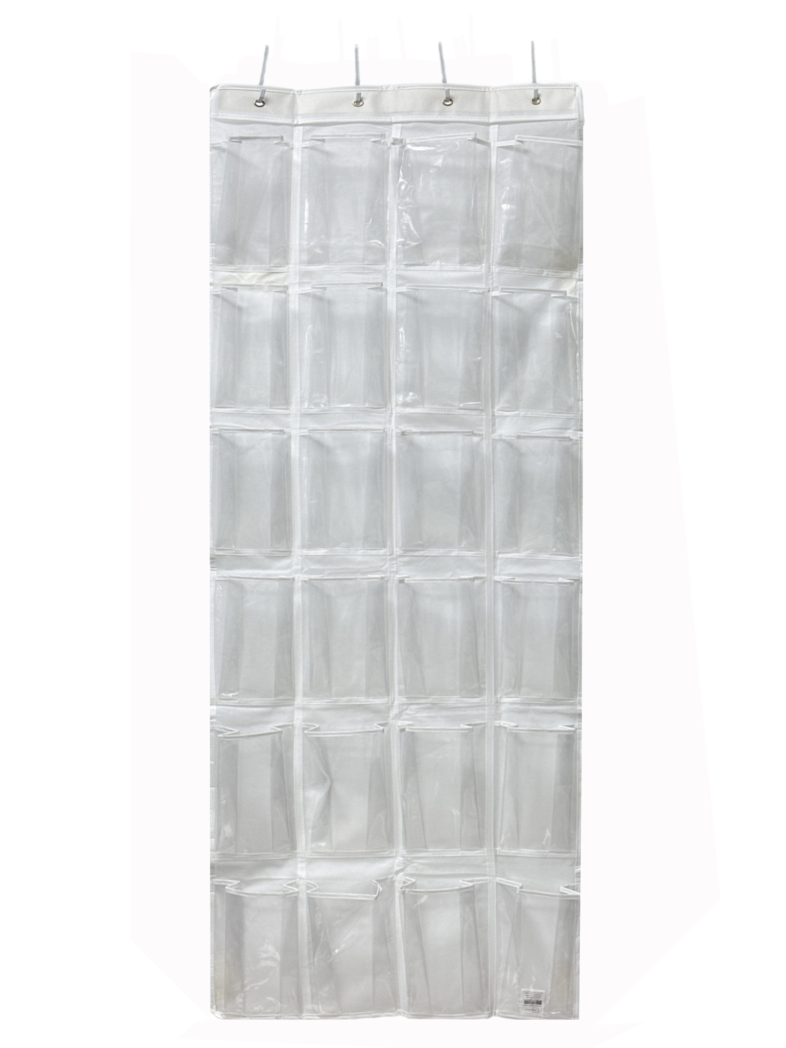 Mainstays 24-Pocket Over-the-Door Shoe Organizer, White