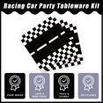 thumbnail image 4 of Juego de platos y servilletas de fiesta Kepeel Race Car Racing para 24 personas, 4 of 7