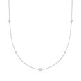 thumbnail image 3 of Ross-Simons 0.50 ct. t.w. Lab-Grown Diamond Station Necklace in Sterling Silver, Women's, Adult, 3 of 7