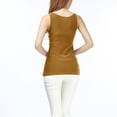 thumbnail image 4 of Plus Size Tank Tops for Women Sequin Slim Round Neck Tank Top Gold XL, 4 of 6