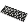 thumbnail image 1 of czcpp-Ultra Protecteur de Clavier en Silicone Fin pour Apple Magic Keyboard & Magic Keyboard 2 (Version US, Modèle : MLA22L/A-A1644, Sans Pavé Numérique) (Noir), 1 of 4