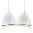 thumbnail image 3 of Bigersell Sleep Bra Fashion Women Active Bra Backless Wrap Hollow Out Bra Bikini Underwear Short Size T Shirt Bra, Style 5837, White 32B, 3 of 7