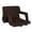 Brown, variant on Seamander Large Size Foldable Stadium Seat Chair for Bleacher Padded Back Support with 6 Reclining Positions, Black