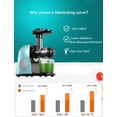 thumbnail image 2 of Brewsly Slow Masticating Juicer Extractor with 3-Mode 2-Speed Easy to Clean, Green, 2 of 6