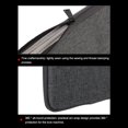 thumbnail image 3 of kurtrusly Universal Laptop Anti-scratch Carrying Bag Portable Notebook Computer Zipper Closure Polyester Protective Case Dark Grey 14 Inch, 3 of 9