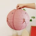 thumbnail image 5 of Lunxisen 4 Pcs Paper New Year Lanterns Party Lanterns Festival Red Lamp Shade Traditional Hanging Party Decorations for Spring Festival Celebration(30*30cm), 5 of 9