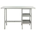 thumbnail image 4 of SAFAVIEH Sofara Solid Writing Desk w/ 2 Shelves, Dark Grey, 4 of 11