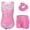 Heart Sequin, variant on Aideaone Gymnastics Leotards for Girls Shiny outfits with Shorts Hair Scrunchie 5-10Y