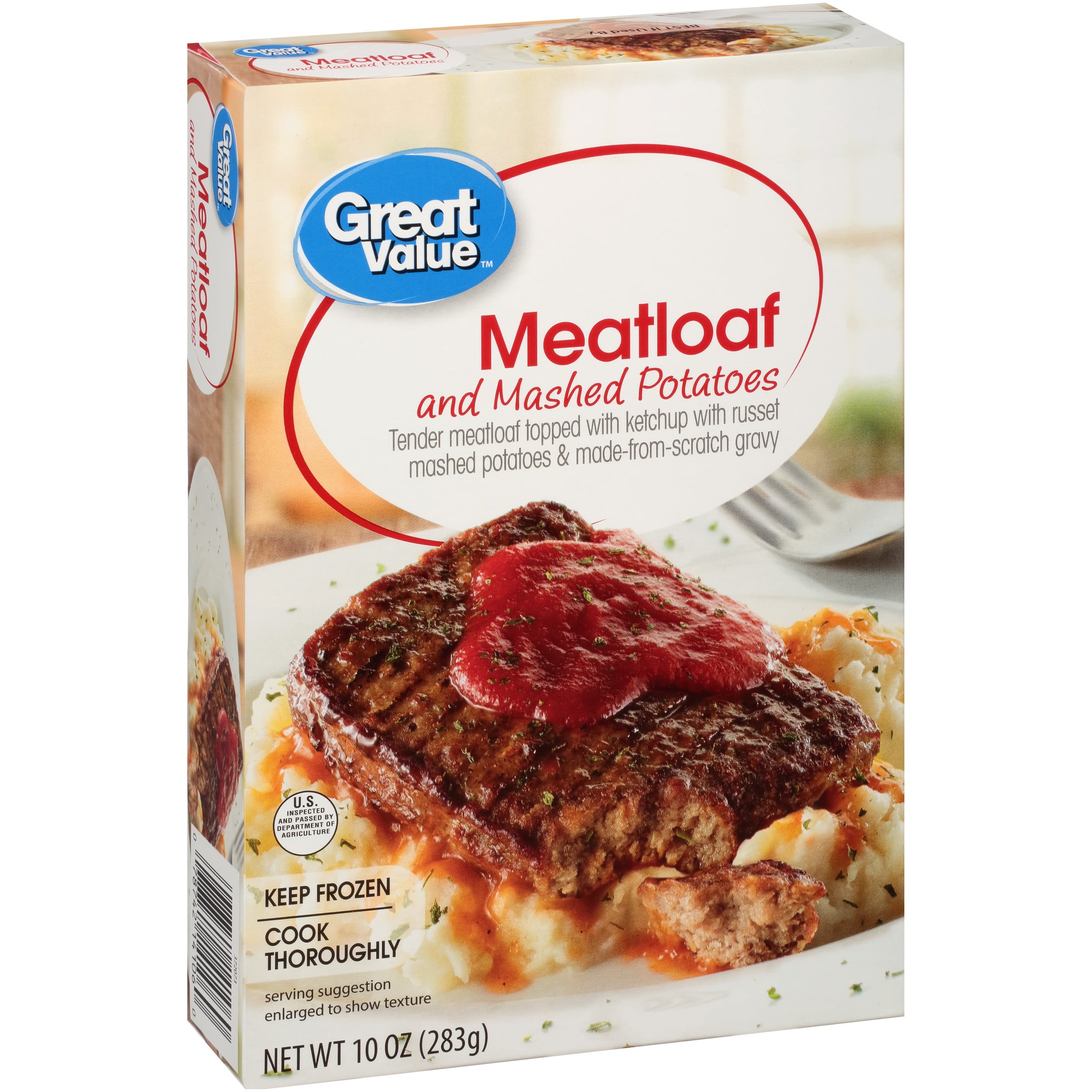 Great Value Meatloaf And Mashed Potatoes 10 Oz Walmart Com