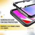 thumbnail image 3 of Funda a Prueba de Golpes para Motorola Moto G Power 5G (2024), con Funda, Soporte y Protección de Doble Capa (Negra), 3 of 10