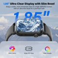 thumbnail image 4 of Reloj inteligente kececo con pantalla HD de 1,85 pulgadas, Bluetooth, llamadas, negro, 4 of 9