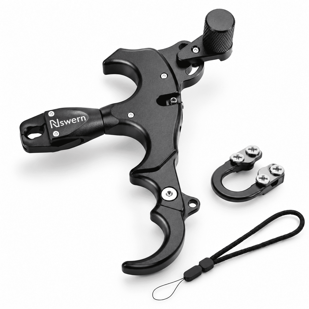 3/4 Finger Thumb Archery Bow Release Aid with 360° Rotatable Trigger