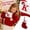 A011- K, variant on Christmas Stocking with Embroidered Alphabet Letter and Cozy Knit Texture for Student, Boys and Girls, Christmas Decoration