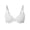 A1_White, variant on VISALY Plus Size Full Coverage Padded Underwire Lace Bra Seamless Adjustable Thin Straps Push Up Convertible Bra Lace Trim Bust Lifting Support T-Shirt Bralettes Comfy Soft Shaping Bra Beige 70B