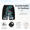 thumbnail image 5 of Fotbe Hungry Tyrannosaurus Men’s Swim Trunks Quick Dry Swim Shorts Board Shorts with Mesh Lining-Large, 5 of 9