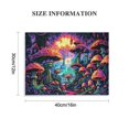 thumbnail image 2 of Pratyus Mushroom Forest Canvas Wall Decor for Bathroom Art Modern Prints Ready To Hang Room Home Decor 16x12in, 2 of 6