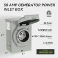 thumbnail image 3 of Caja de entrada de generador RVMATE Pre-Drilling 50A 125/250V a prueba de agua, 3 of 6