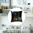 thumbnail image 5 of Awypu Guitar Microphone Short Plush Pillow Covers Set of 2 Throw Pillow Cover All Year Round Suitable 18x18in, 5 of 7